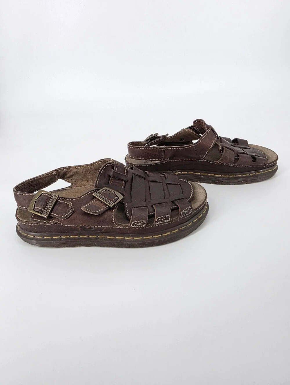 Dr. Martens AirWair Leather Fisherman Sandals, Sz 10